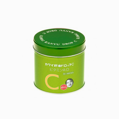 [KAWAI] 가와이 간유 드롭 C 150정, 씹어먹는 비타민 젤리