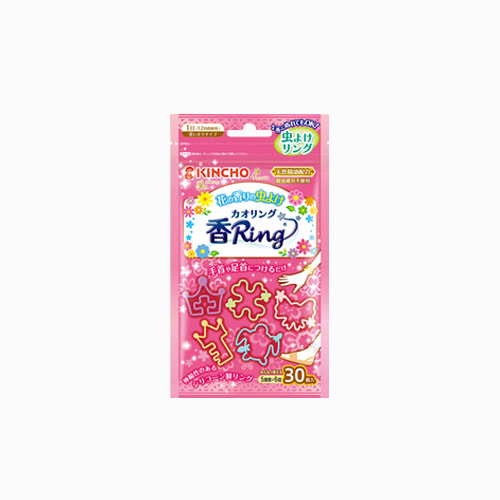 [KINCHO] 킨쵸 무시요케 벌레 퇴지 패션 향기 반지 30개입 핑크